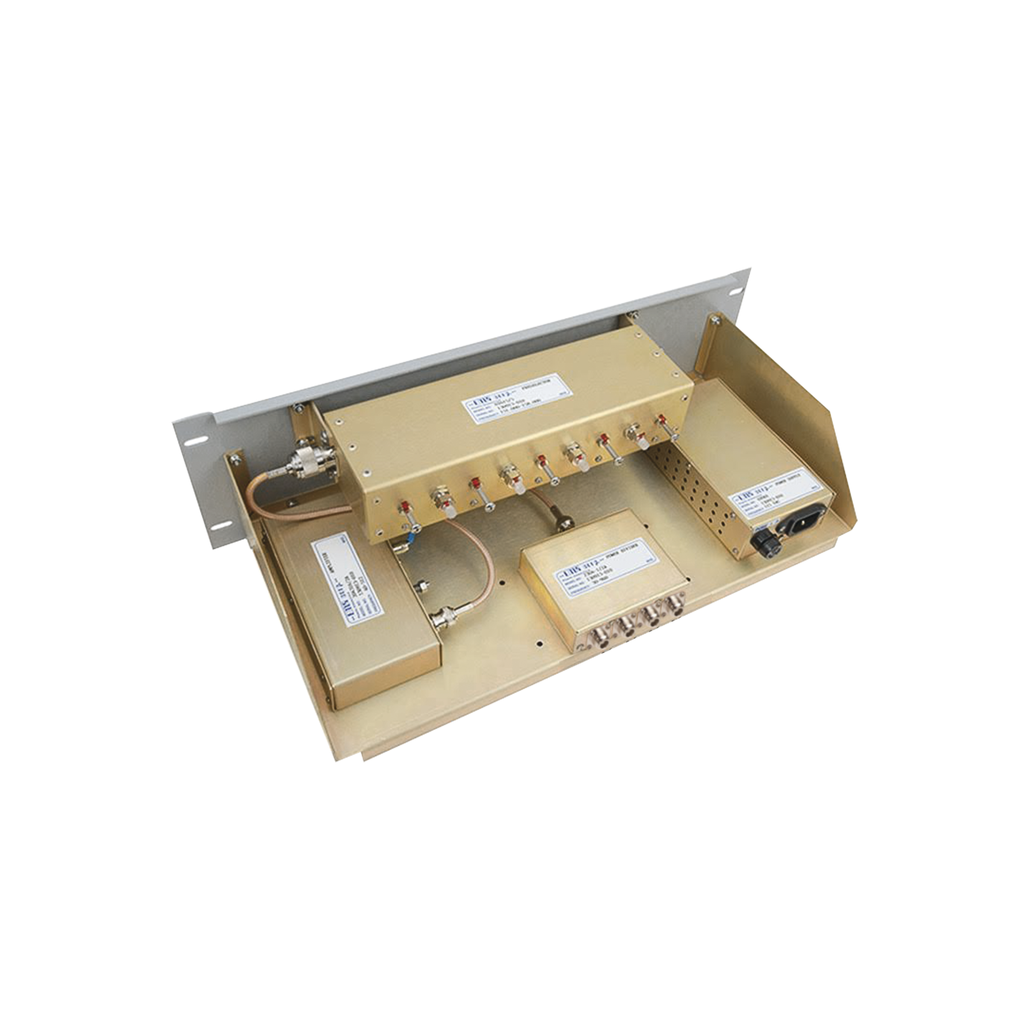 Multiacoplador y Preselector EMR, 300-512 MHz, 4 Canales, 3-10 MHz, N Hembras.