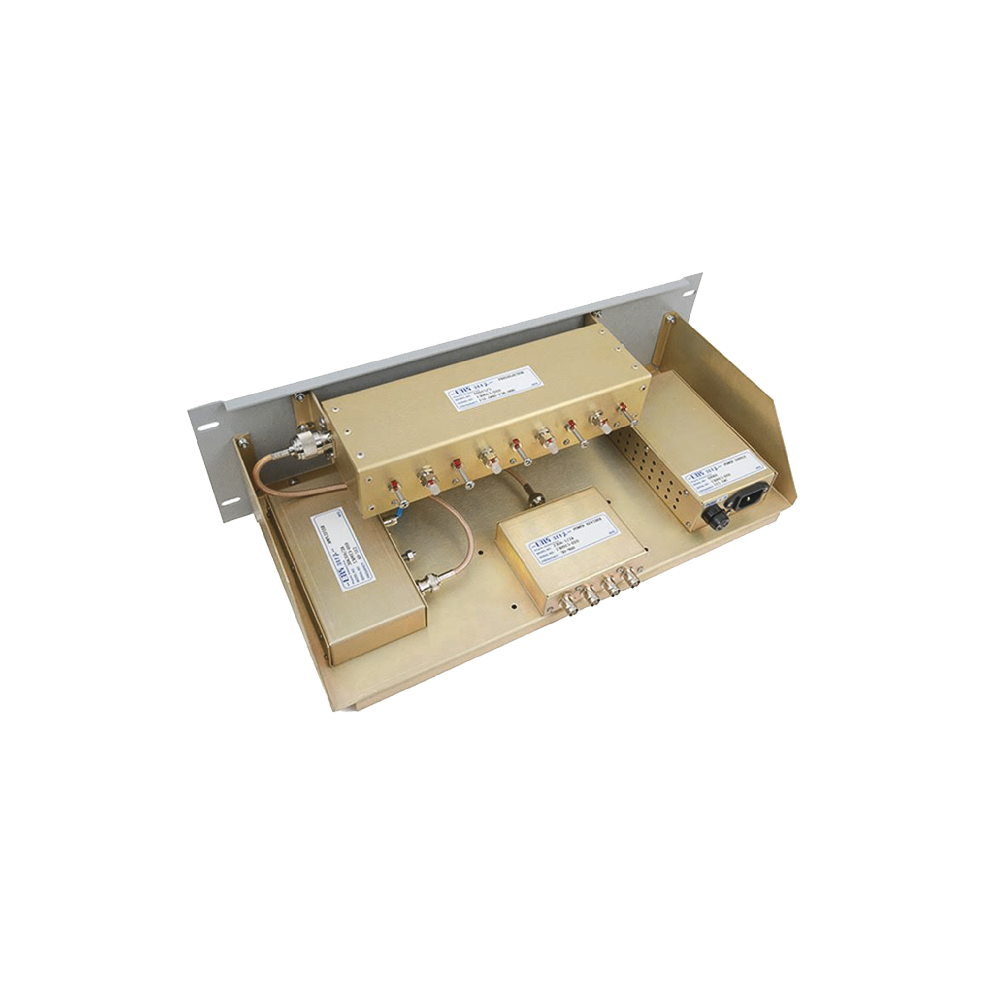 Multiacoplador y Preselector EMR, 300-512 MHz, 4 Canales, 3-10 MHz, N/BNC Hembras.