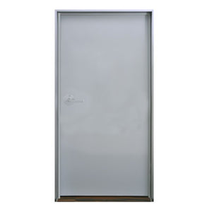 Puerta metálica galvanizada 4' 0" x 7' 0" /Resistente al fuego por 180 min /Preparación para cerradura cilíndrica y refuerzo para cierrapuertas