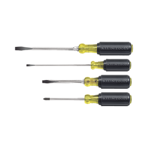 Juego de desarmadores de punta ranurada y Phillips de 4 piezas.