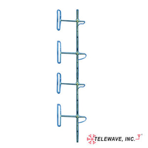 Antena Base VHF, de 4 Dipolos, rango de frecuencia 138 - 174 MHz.