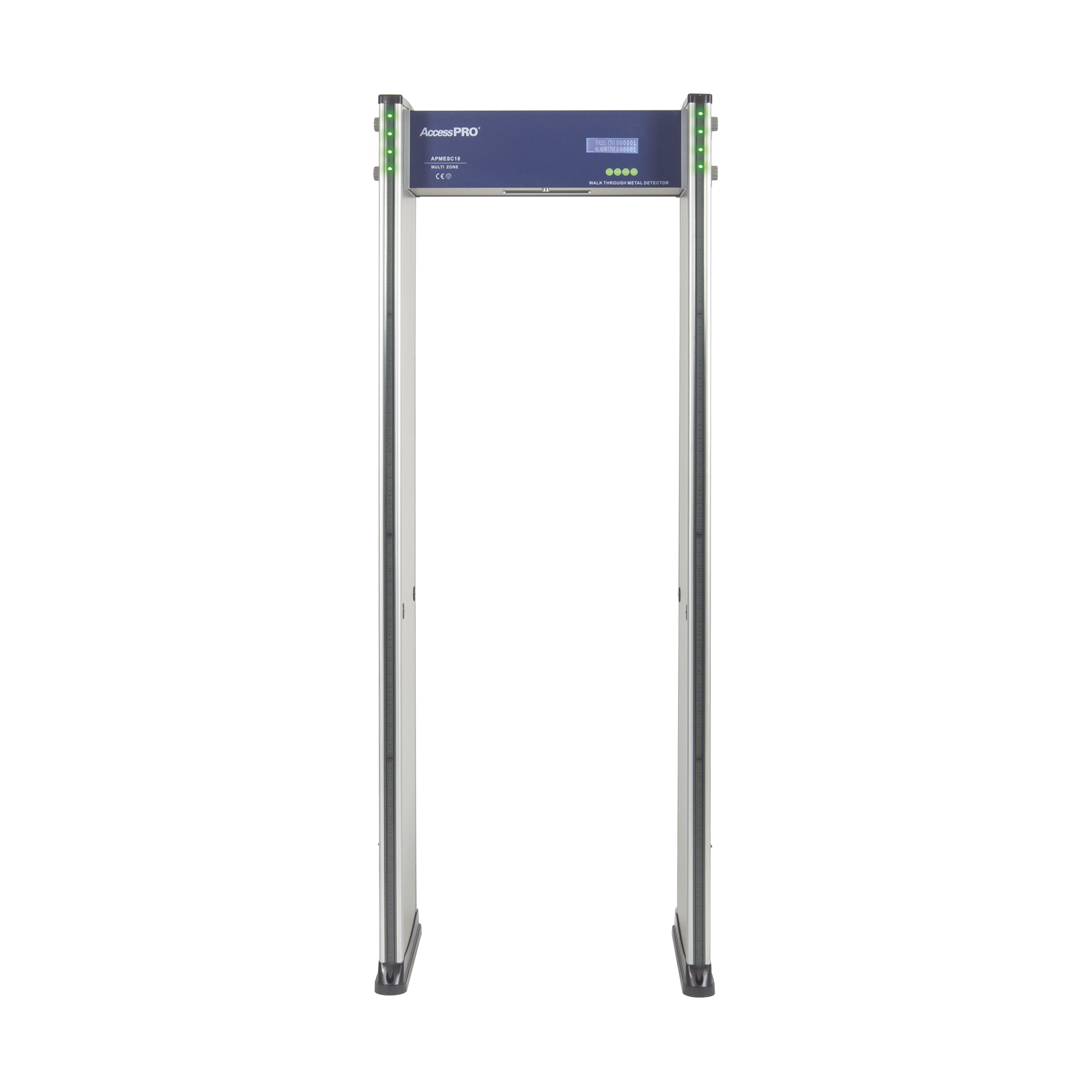 Detector de Metales de 18 zonas/ Uso en Interior/Programación con Control Remoto / Contador de Personas