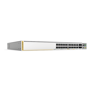 Switch Stackeable Capa 3, 20 puertos 10/100/1000 Mbps + 4 x 100M/1G/2.5/5G-T + 4 puertos SFP+ 10 G, fuente redundante