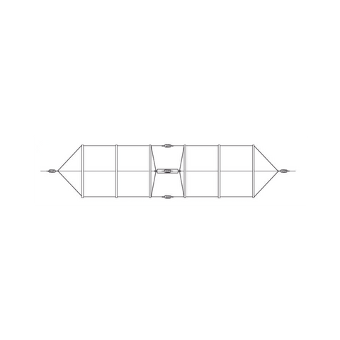 Antena base dipolo modelo 912 para HF 2-30 MHz.