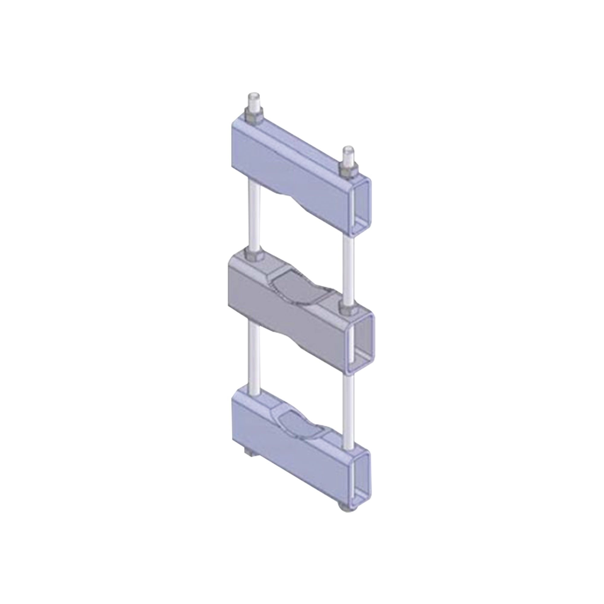 Herraje Sencillo de Montaje para Antena o Mástil con diámetros de 5 pulg. (8.89-14.13 cm.).