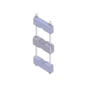 Herraje Sencillo de Montaje para Antena o Mástil con diámetros de 5 pulg. (8.89-14.13 cm.).