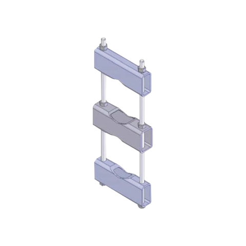 Herraje Sencillo de Montaje para Antena o Mástil con diámetros de 5 pulg. (8.89-14.13 cm.).