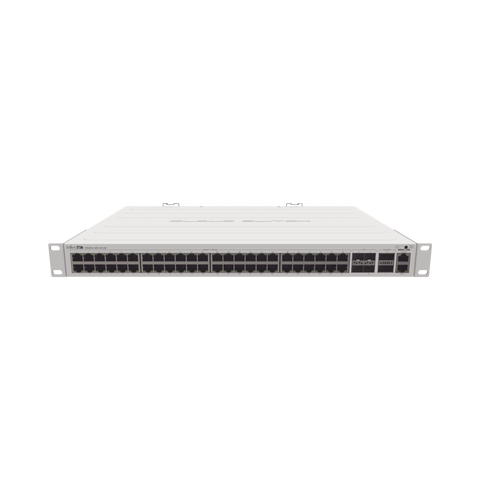 (CRS354-48G-4S+2Q+RM) Cloud Router Switch 48 puertos Gigabit Ethernet, 4 puertos SFP+ 10G, 2 puertos QSFP+ 40G, Montaje en Rack