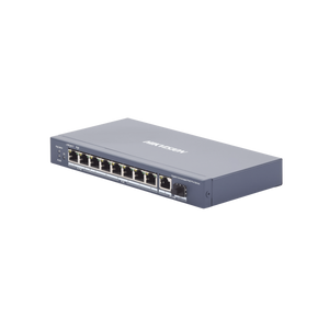 Switch PoE+ / No Administrable / 6 Puertos 10/100 Mbps PoE+ / 2 Puertos 10/100 PoE++(90 W) / 1 Puerto 10/100/1000 Uplink + 1 puerto SFP / PoE hasta 250 metros /  110 W