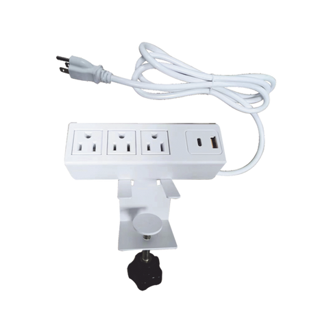 Unidad de Distribución de Energía / Cuenta con Bracket Ajustable a Diferentes Grosores / 3 Contactos 110VCA / 2 Contactos para Carga USB