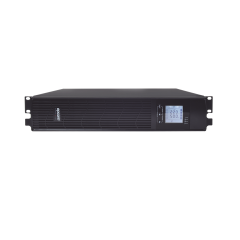 UPS de 1000VA/900W / Topología On-Line Doble Conversión / Entrada y Salida de 120 Vca / Clavija de Entrada NEMA 5-15P / Pantalla LCD Configurable /Formato Rack/Torre