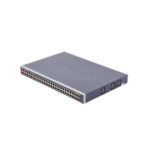 Switch Administrable de 48-Puertos 10/100/1000T 802.3at PoE + 4-Puertos 100/1000BASE-X SFP / 440W