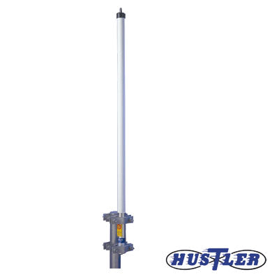 Antena base UHF 406-430 MHz, Fibra de Vidrio, 9 dB de Ganancia, Serie HD para Climas Difíciles