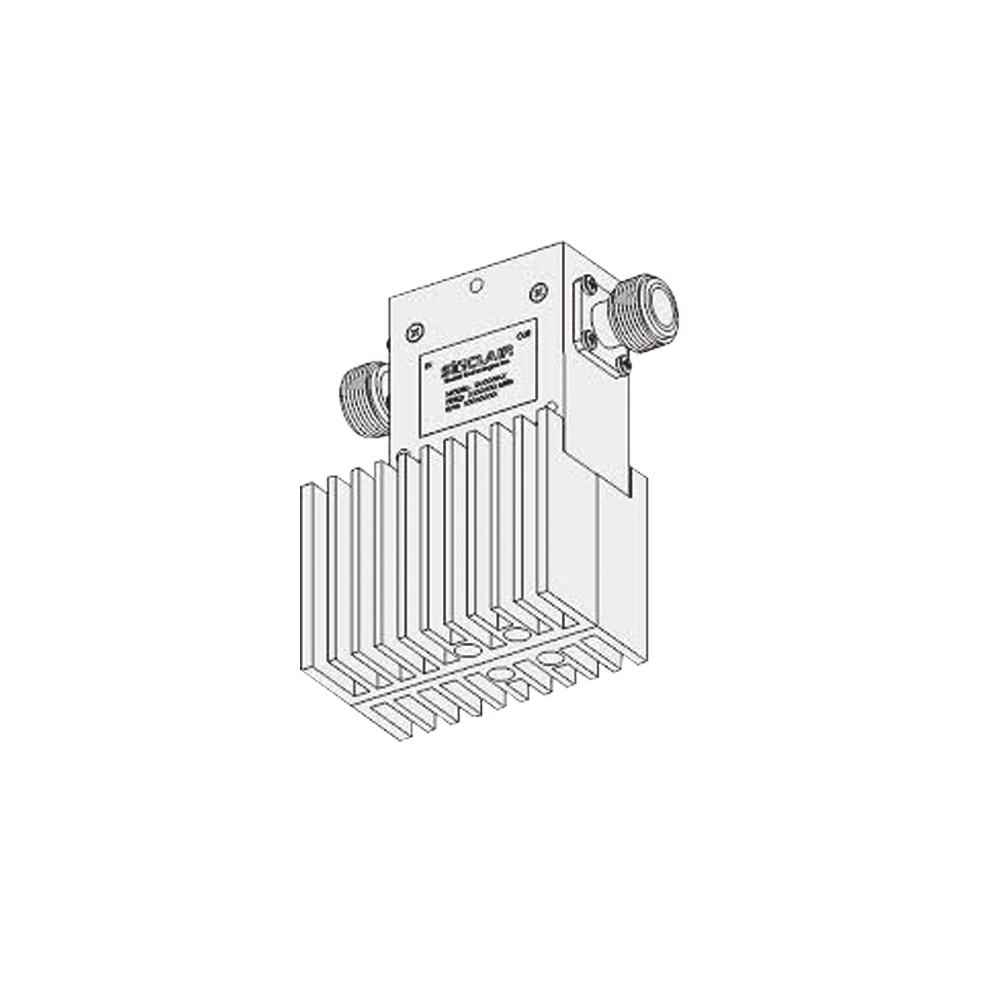 Aislador de Etapa Sencilla, 380-415 MHz, Banda Ancha de 35 MHz, Carga de 60 Watt, 125 Watt, N Hembras.