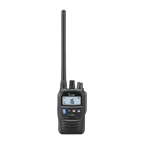 Radio portátil marino y comercial en VHF, incluye los canales USA, INT, CAN, y del clima