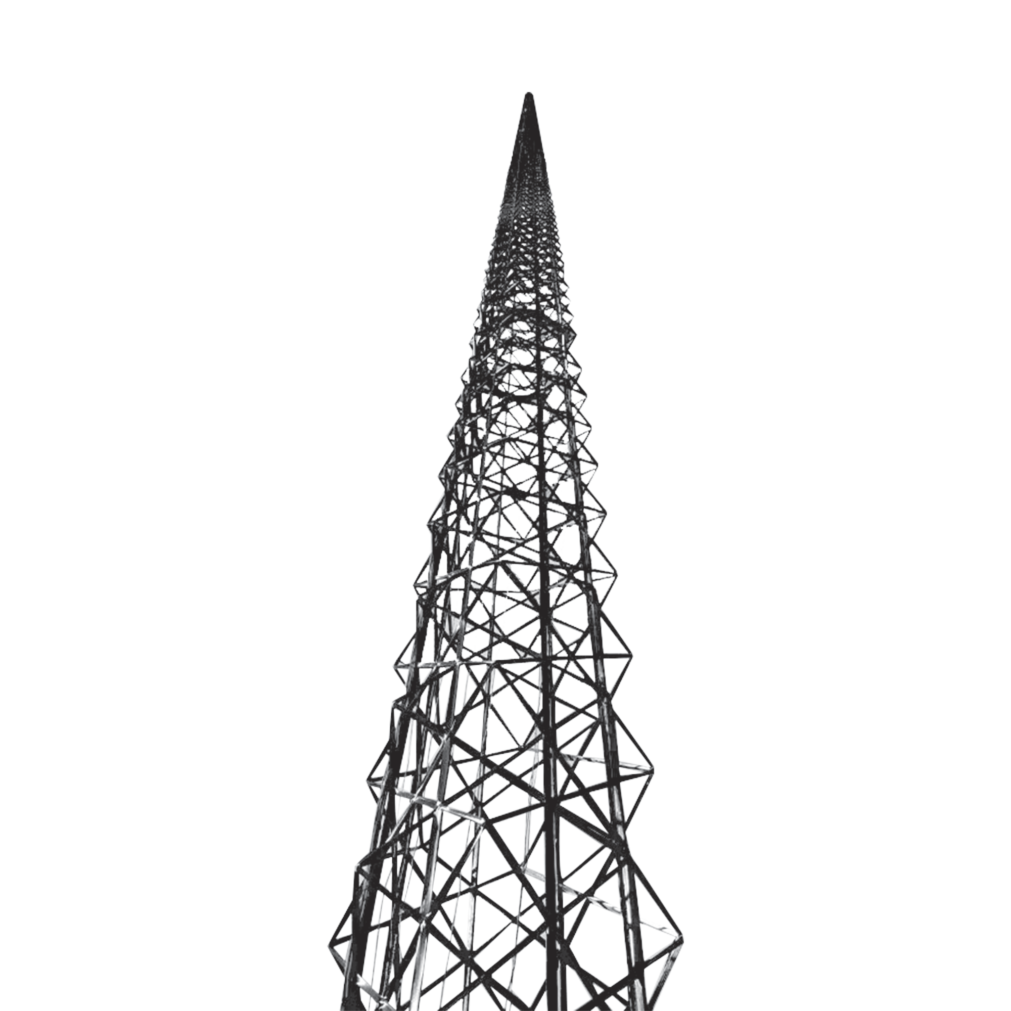 Torre de Fibra de Carbono 18.3 metros (60 pies) Autosoportada- ULTRA LIGERA.