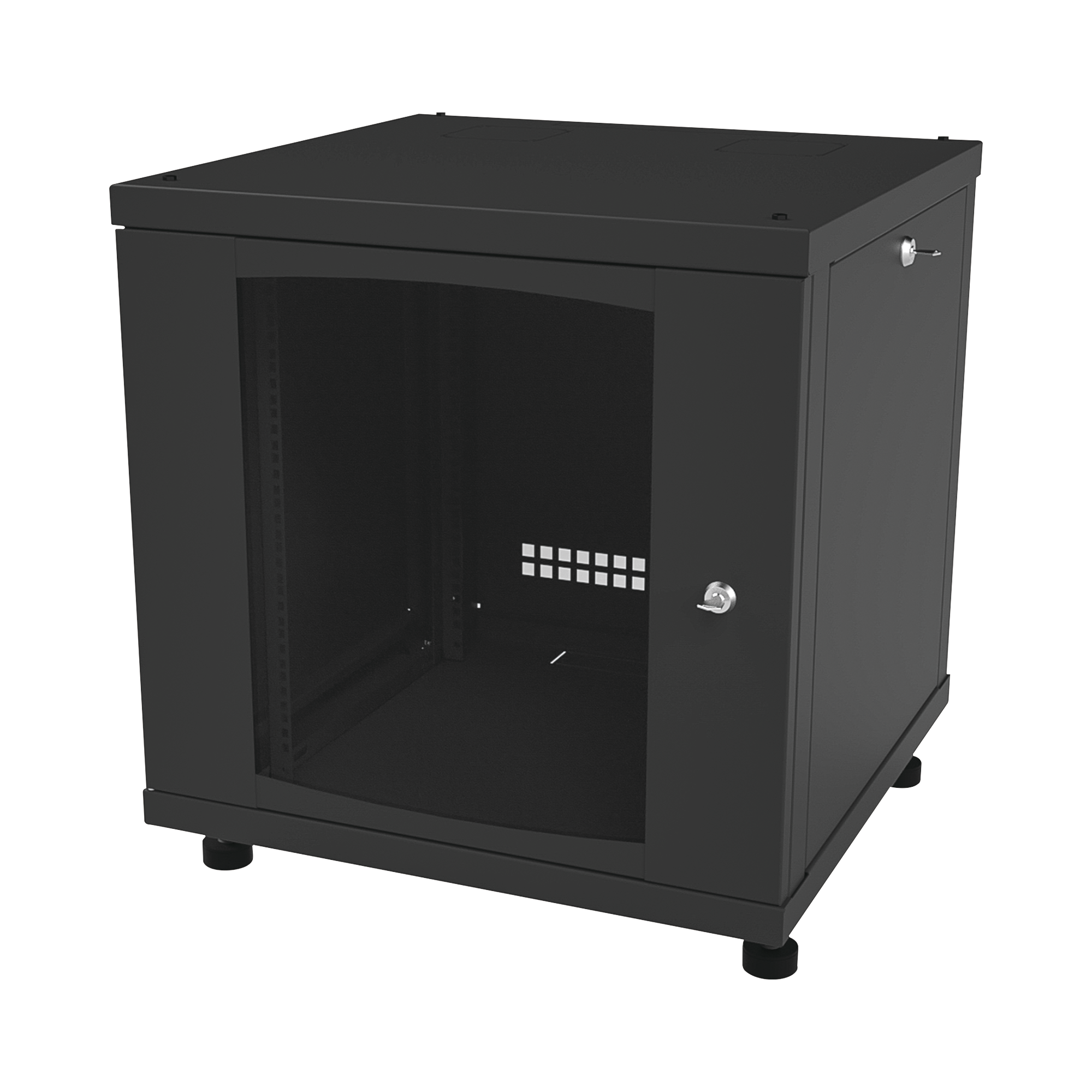 Gabinete Profesional para Telecomunicaciones de 12UR, 638 mm Profundidad.