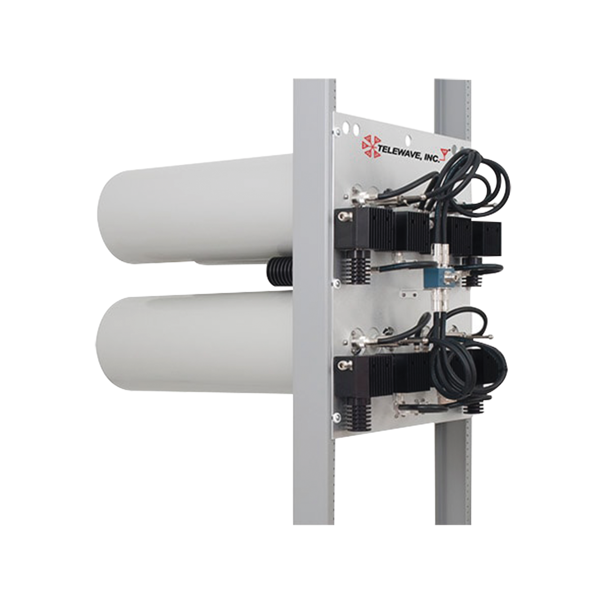 Combinador en Panel para Rack 19", 148-174 MHz, 5 Canales (8"Diam.) 125 kHz Sep. 115 Watt, N Hembras.