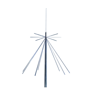 Antena Discono de Ultra Banda Ancha, Recepción: 25-1300 MHz, Transmisión: 50-1300 MHz,  200 Watt.