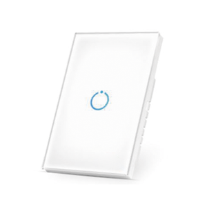 (ZWAVE) Interruptor On/Off panel táctil touch inalámbrico Zwave Plus 1 boton. Compatible con Hubitat HC8, Álula  M2M, otro