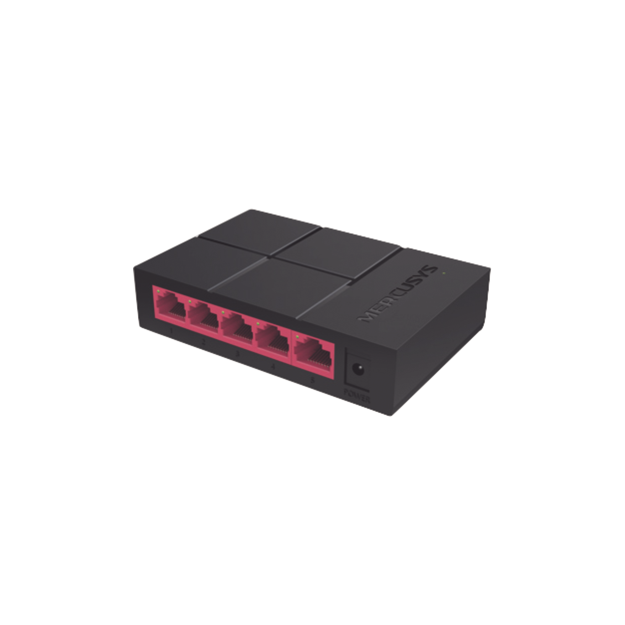 Switch NO Administrable / Para escritorio / 5 puertos 10/100/1000 Mbps / Diseño Compacto / Plug and Play