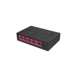 Switch NO Administrable / Para escritorio / 5 puertos 10/100/1000 Mbps / Diseño Compacto / Plug and Play