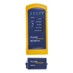 Probador de Mapa de Cableado MicroMapper™, para Verificar Rápida y Fácilmente la Integridad del Cableado de Par trenzado de Ethernet