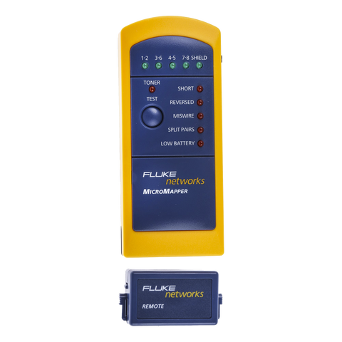 Probador de Mapa de Cableado MicroMapper™, para Verificar Rápida y Fácilmente la Integridad del Cableado de Par trenzado de Ethernet