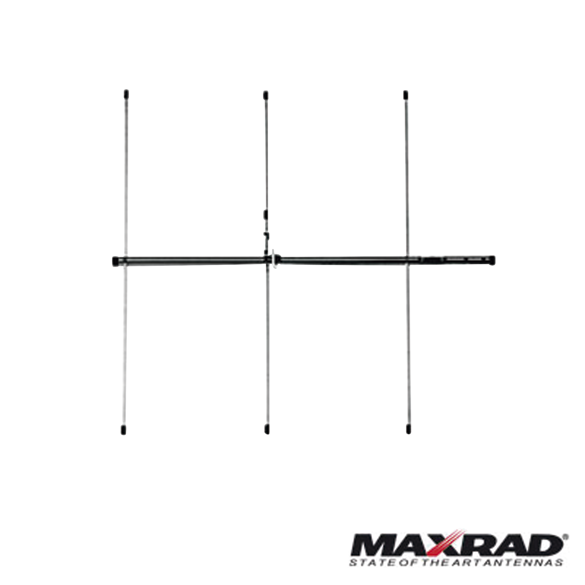 Antena base VHF, direccional, rango de frecuencia 150 - 174 MHz (Yagi 3 elementos)