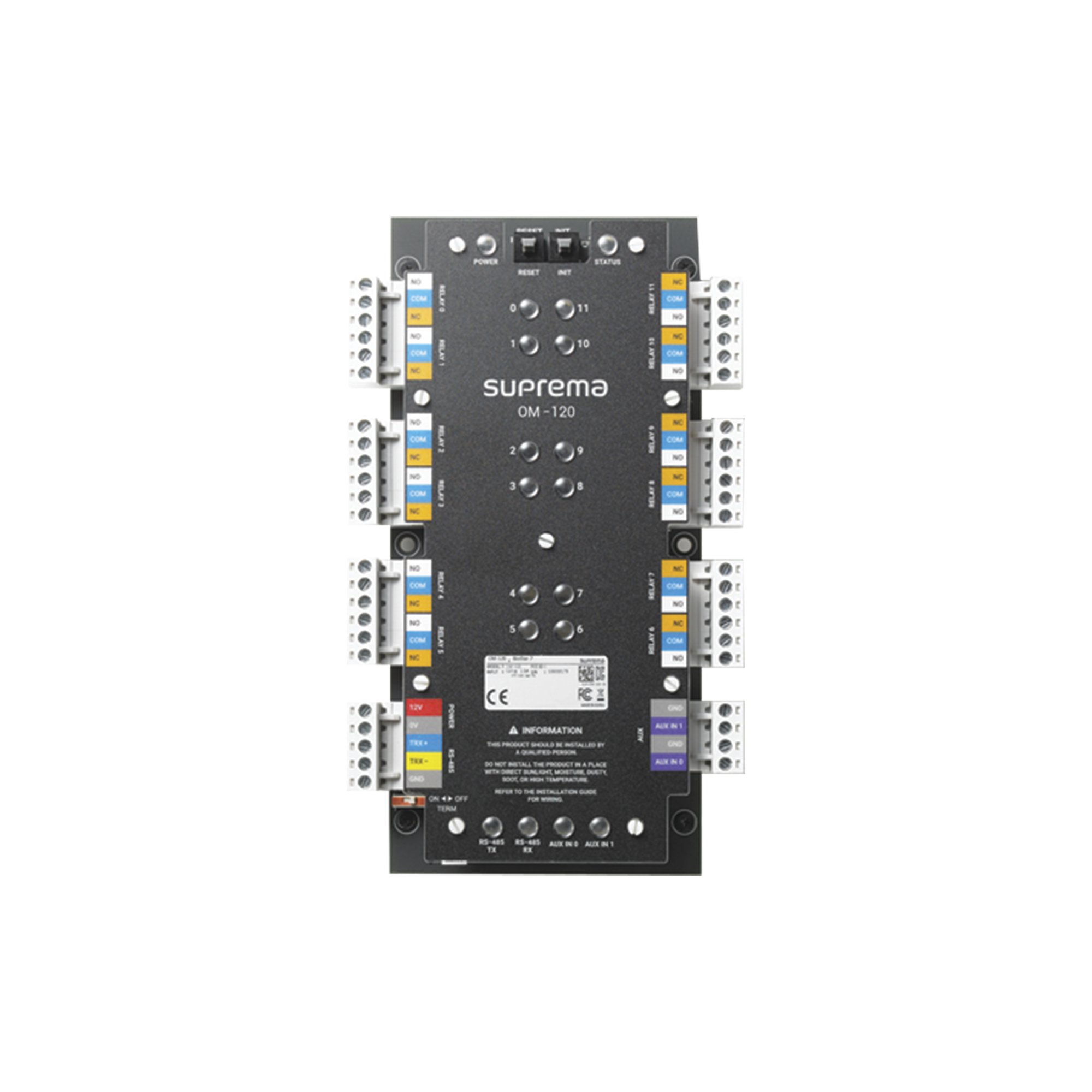 Módulo de Control / 12 Relevadores de Salida con Función para Control de Elevadores