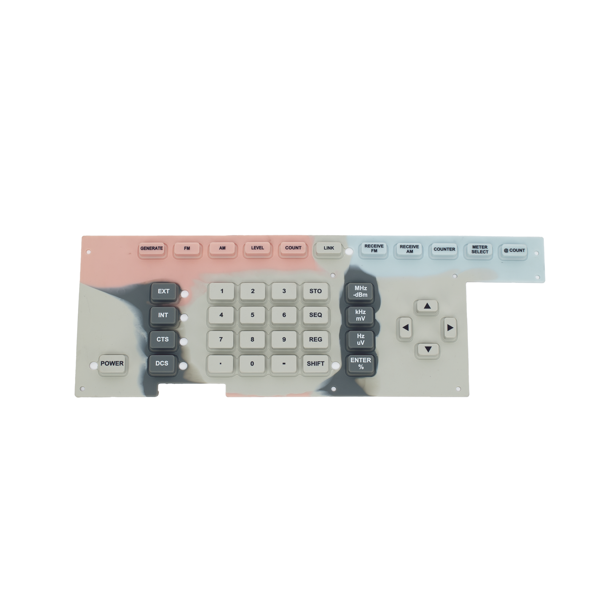 Membrana Elastomérica "Touch Pad" para Monitor de Servicio Ramsey COM-3010.