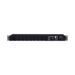 PDU Switchable y Monitoreable por Toma, para Distribución de Energía, Entrada 200-240 Vca NEMA L6-20P, Con 8 Salidas C13, Horizontal 19in, 2UR