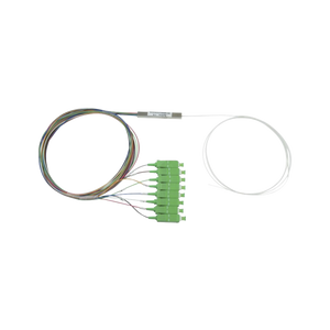 Splitter (Divisor Óptico) tipo PLC, de 1x8, conectores SC/APC de salida