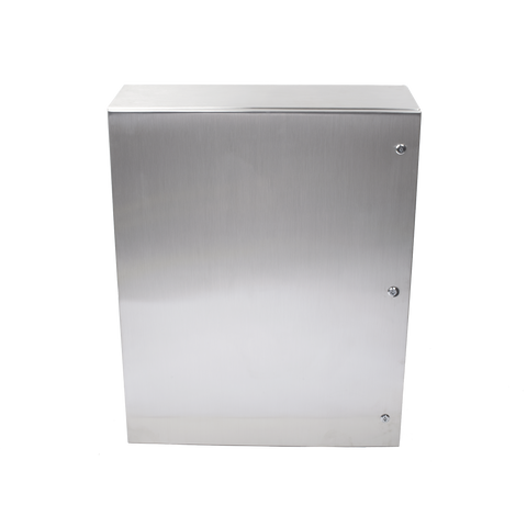 Gabinete de Acero Inoxidable IP66 Uso en Intemperie (800 x 1000 x 300 mm) con Placa Interna Galvanizada.