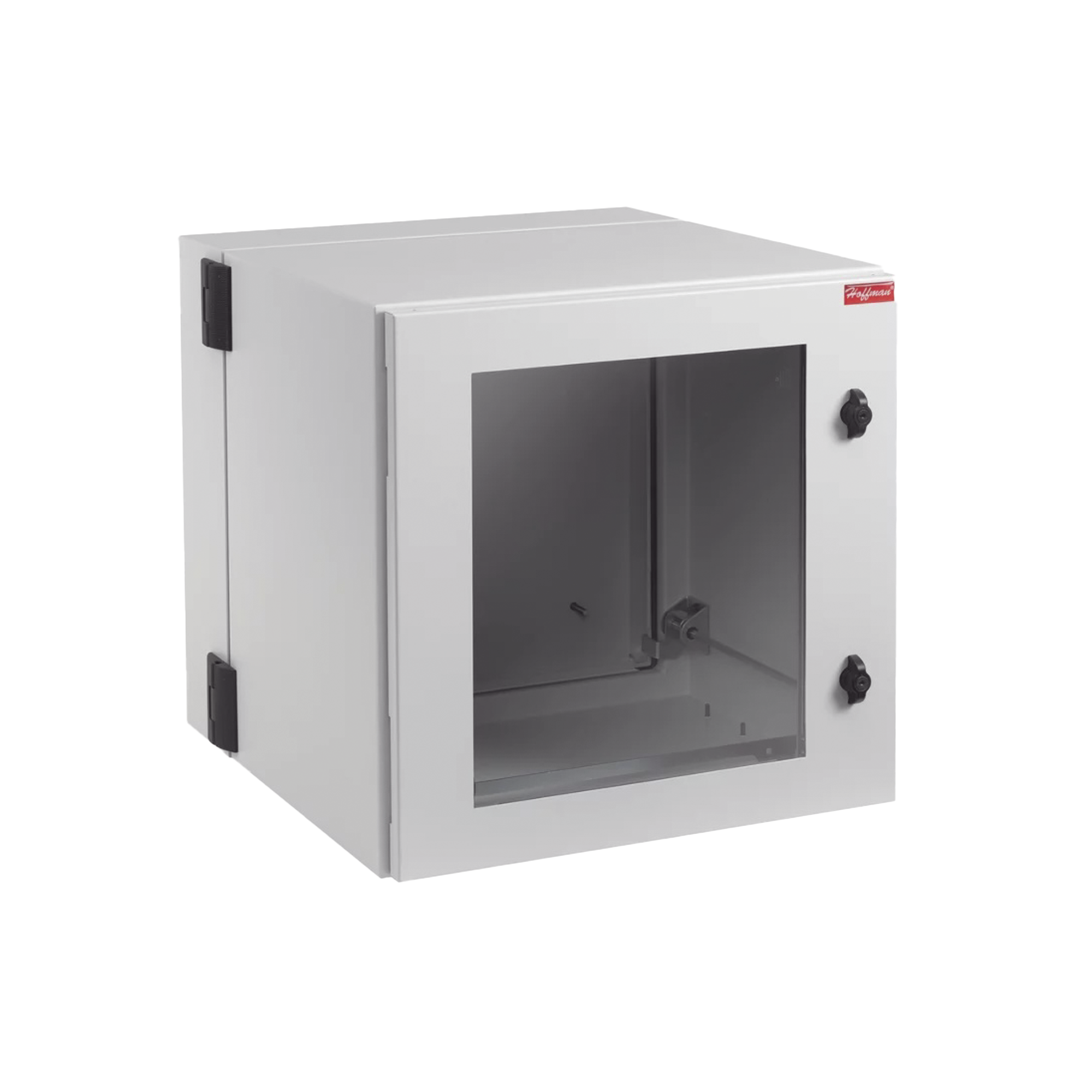 Gabinete Industrial ProTek de Puerta con Ventana, Protección NEMA Tipo 4/12/4X; IP55; IK10, Abatible, Fabricado en Acero, 12 UR, Color Gris Claro