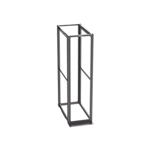 Rack de Cuatro Postes Estándar de 19", Rieles Con Orificio Para Tuerca Enjaulada, Profundidad Máxima de 41.5 in, 45 Unidades de Rack, Color Negro