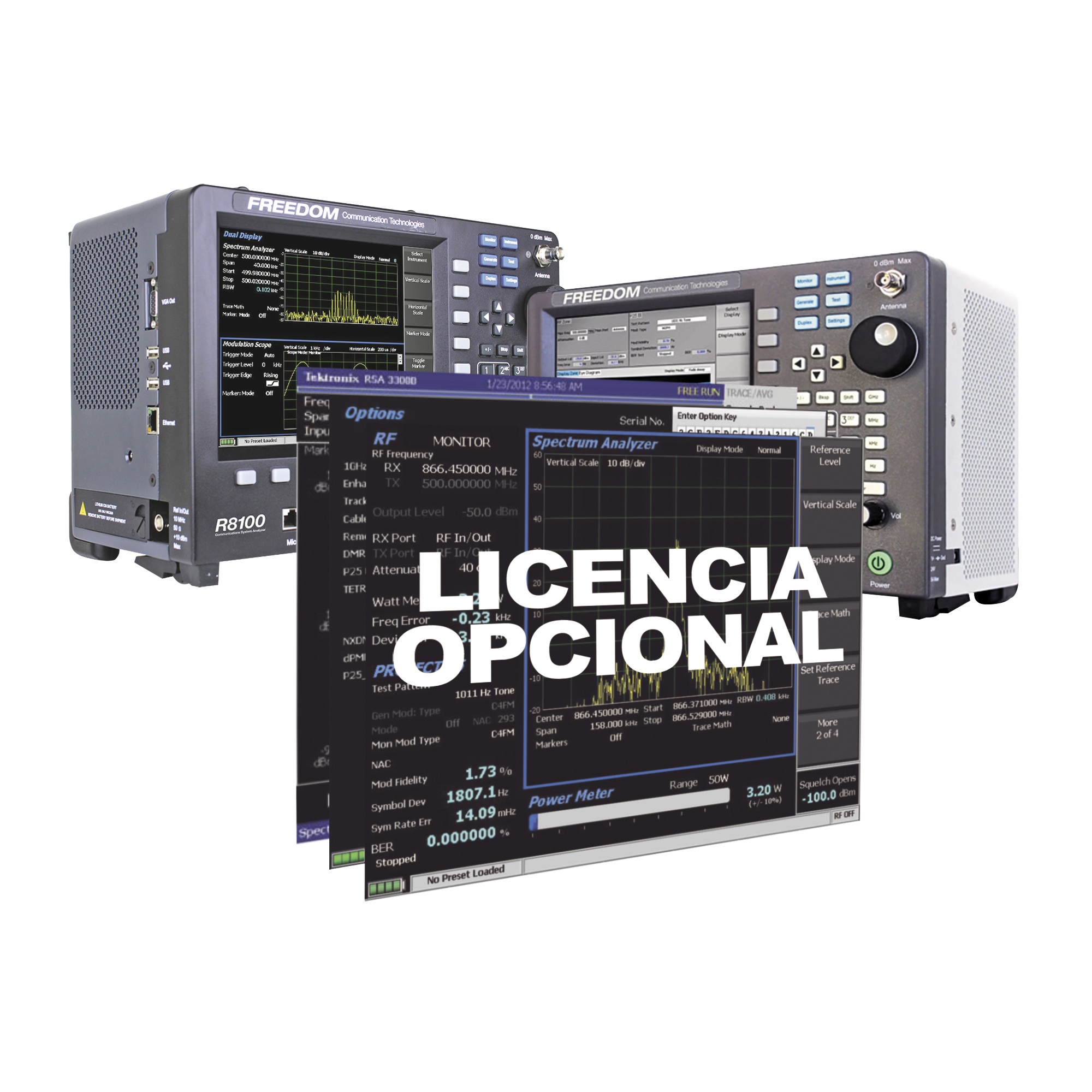 Opción de Software para Operación de hasta 3 GHz en Analizadores R8000 / R8100.