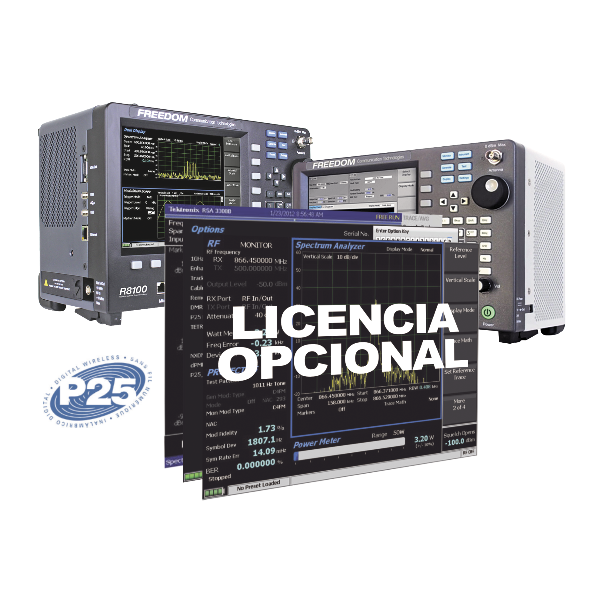 Opción de Software Auto-Tune para Móviles y Portátiles Harris Series XG-75 /P7300 /M7300 en R8000 /R8100.