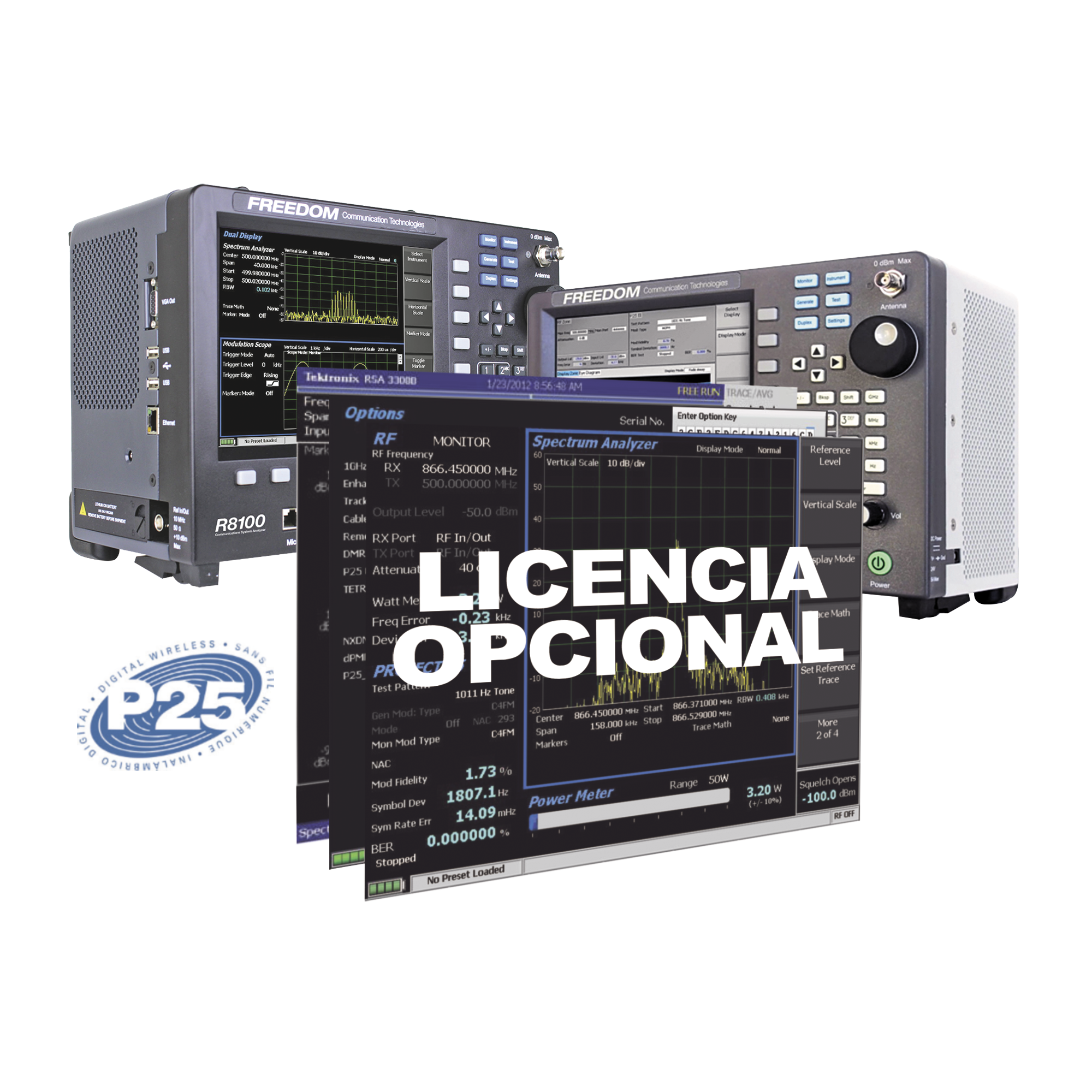 Opción de Software para Proyecto APCO 25 Troncal Fase 1 en R8000 /R8100 (Requiere R8-P25).