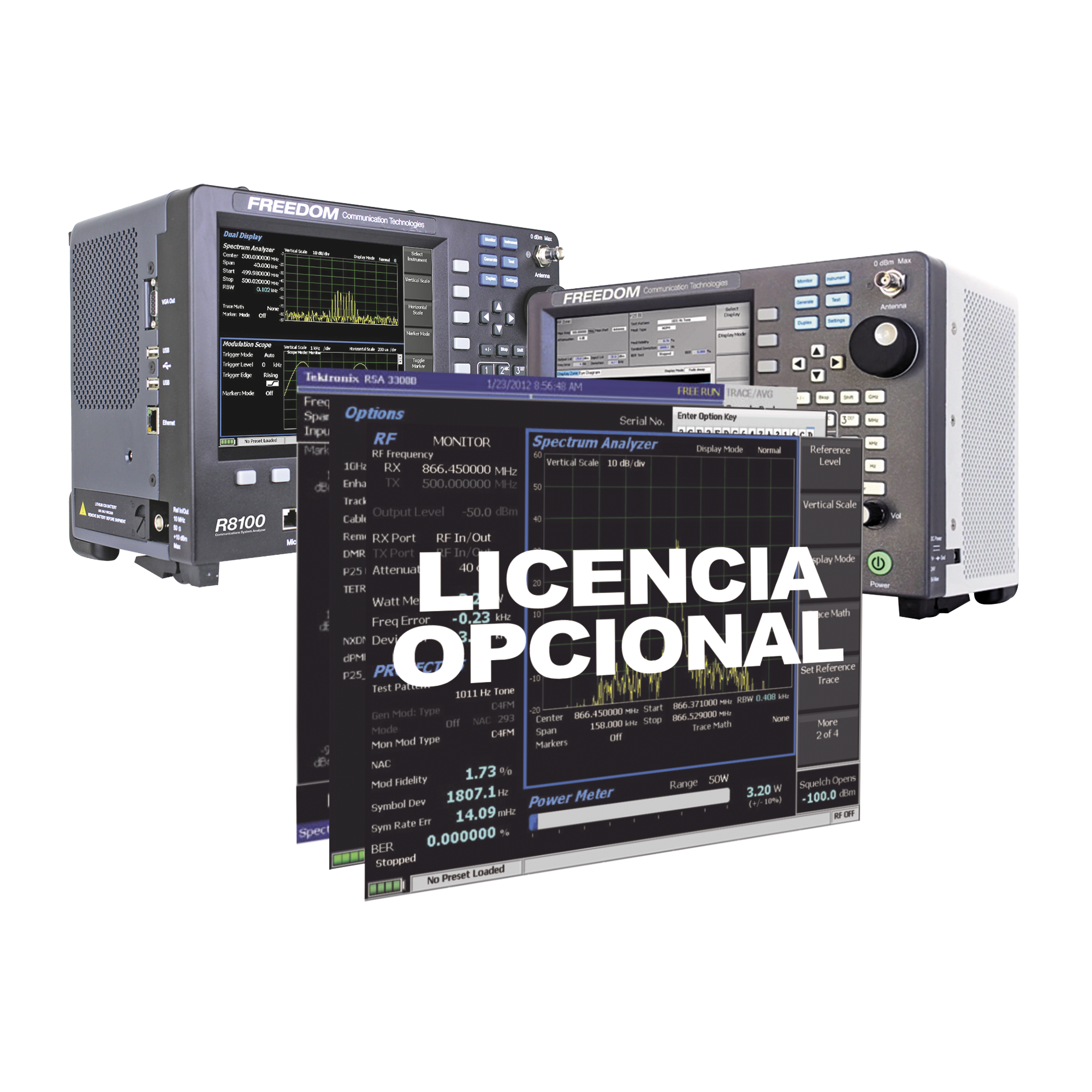 Opción de Software para Generador de Rastreo en Analizadores R8000 /R8100 (Tracking Generator).