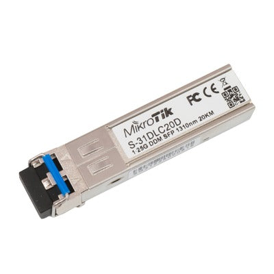 Transceptor MiniGbic SFP 1.25G LC Duplex para fibra Mono Modo 20 KM