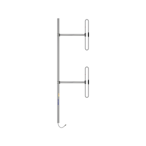 Antena Aérea para Base, 2 Dipolos, 118-138 MHz, 5 dBd, 20 MHz B/W, Radiación Bi-direccional, 300 Watt, N Macho, Inclinación Opcional "Tilt" de 0, 2, 4, 6, 8 o 10 Grados.