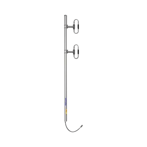 Antena Base de 2 Dipolos, 406-512 MHz, 5.5 dBd, 106 MHz Ancho de Banda, OFFSET, 150 Watt, N Hem, Inclinación Opcional "Tilt" de 0, 2, 4, 6, 8 o 10 Grados.