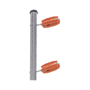 Aislador de color Naranja para postes de esquina de alta Resistencia con Anti UV de uso en cercos eléctricos