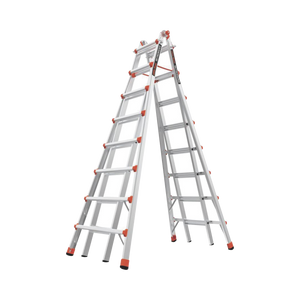 Escalera telescópica en "A" de 6.4 metros de aluminio.