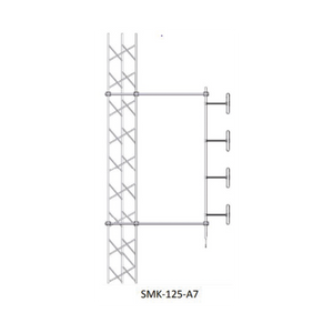 Montaje Lateral Ajustable en Kit para mástil de Antenas Dipolo a 228 cm de Distancia-Torre.