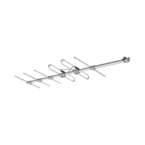 Antena Yagi Direccional 138-174 MHz, 7 dBd (9.1 dBi) Ganancia, 36 MHz, Montaje Central, N Hembra.