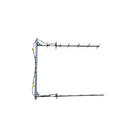 Antena Yagi Doble Direccional de 7 elementos, 403-430 MHz, 12.5 dB, 27 MHz, 250 Watt, N Hembra.