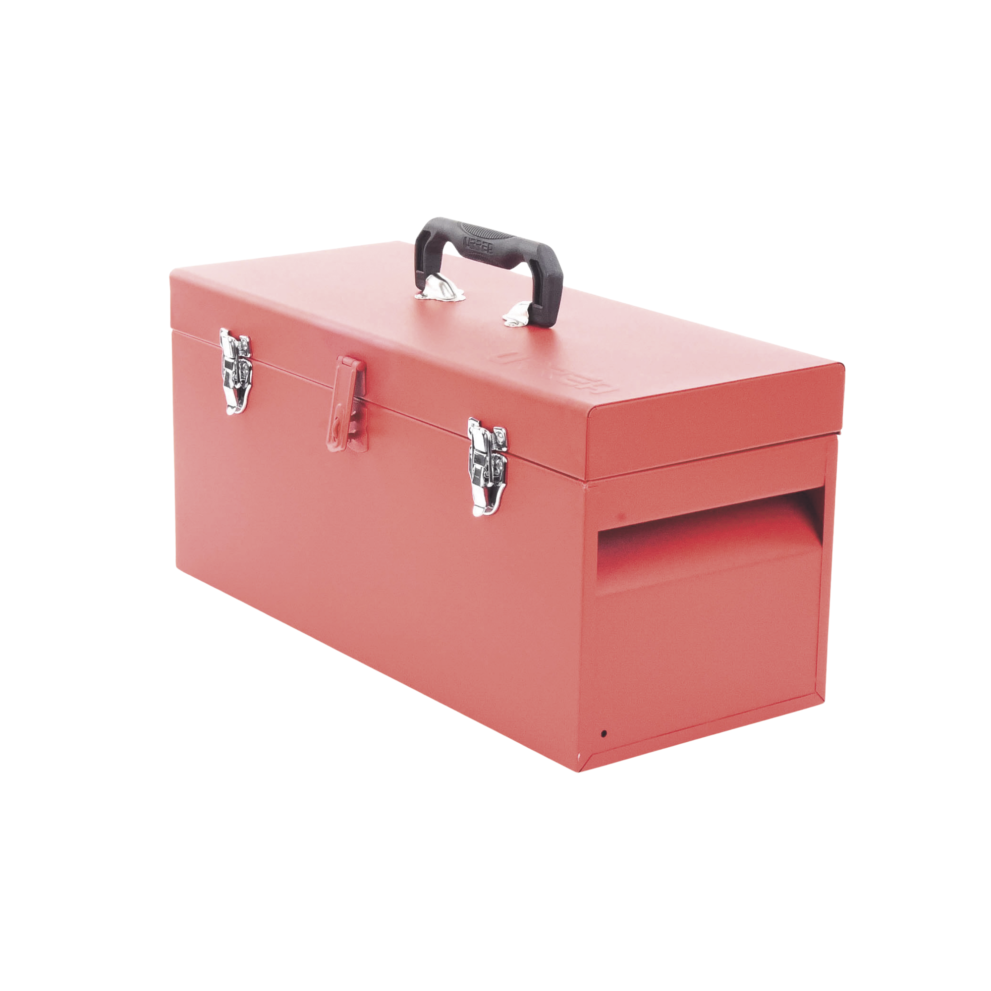 Caja de herramientas metálica con soble cerradura de 51 x 21.5 x 24cm.