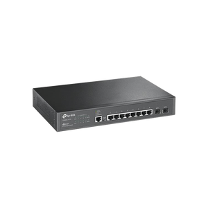 Switch JetStream Gigabit administrable Capa 2, 8 puertos 10/100/1000 Mbps + 2 puertos SFP